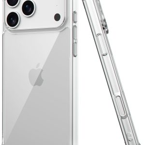 EGOTUDE for iPhone 17 Pro Case, Shockproof Hard Back Anti-Scratch Transparent Cover