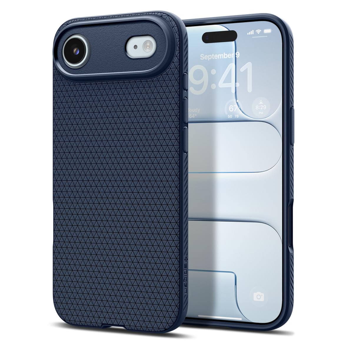 Spigen for iPhone Air Back Cover Case, Liquid Air (Durable Protection Case)(Air Cushion Technology) - TPU | Navy Blue